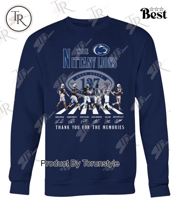 Penn State Nittany Lions 137th Anniversary 1887-2024 Thank You For The Memories T-Shirt