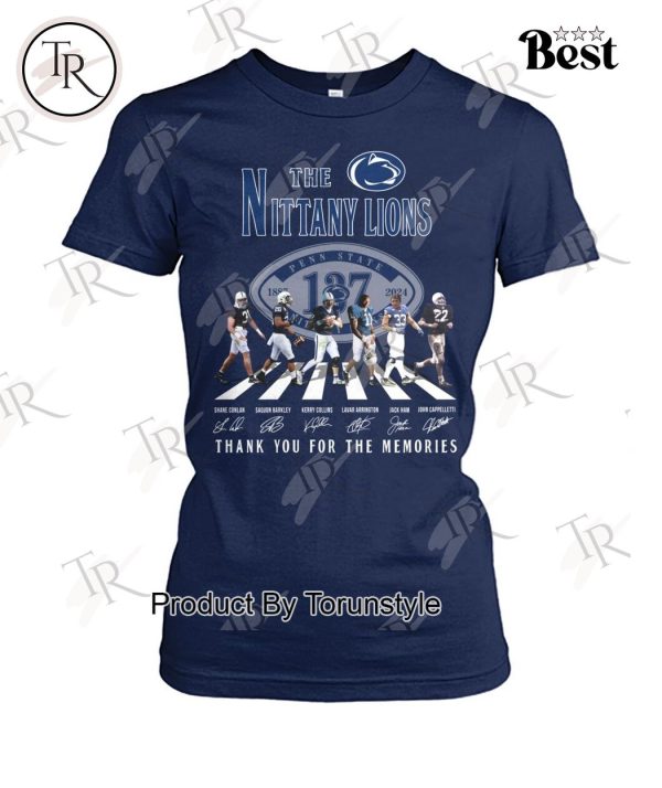 Penn State Nittany Lions 137th Anniversary 1887-2024 Thank You For The Memories T-Shirt