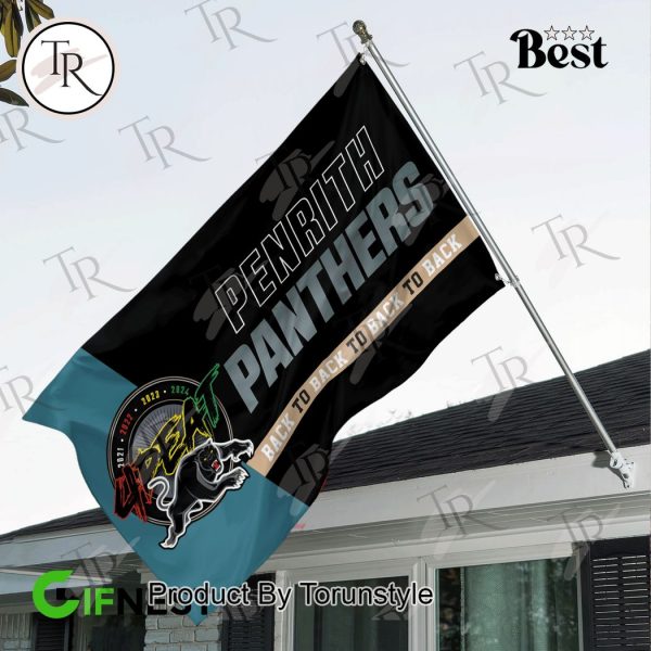 Penrith Panthers Back To Back To Back To Back Grand Final Champions Flag