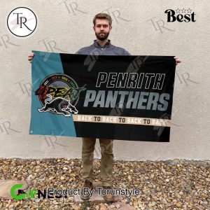 Penrith Panthers Back To Back To Back To Back Grand Final Champions Flag