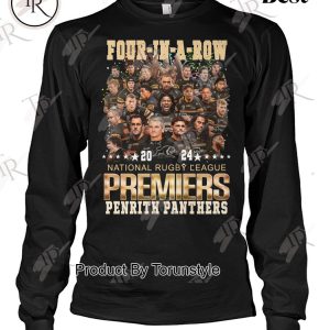 Penrith Panthers 4-In-A-Row 2024 National Rugby League Premiers T-Shirt