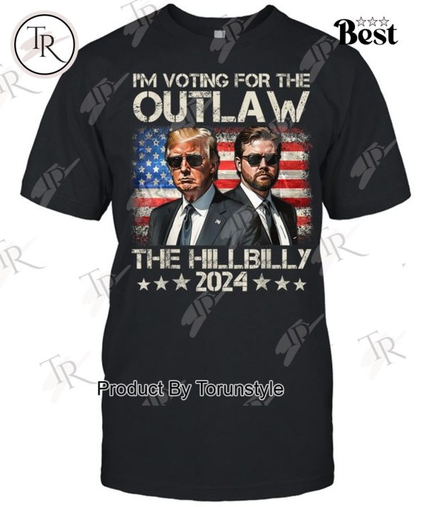 Trump Vintage I’m Voting For The Outlaw And The Hillbilly 2024 T-Shirt