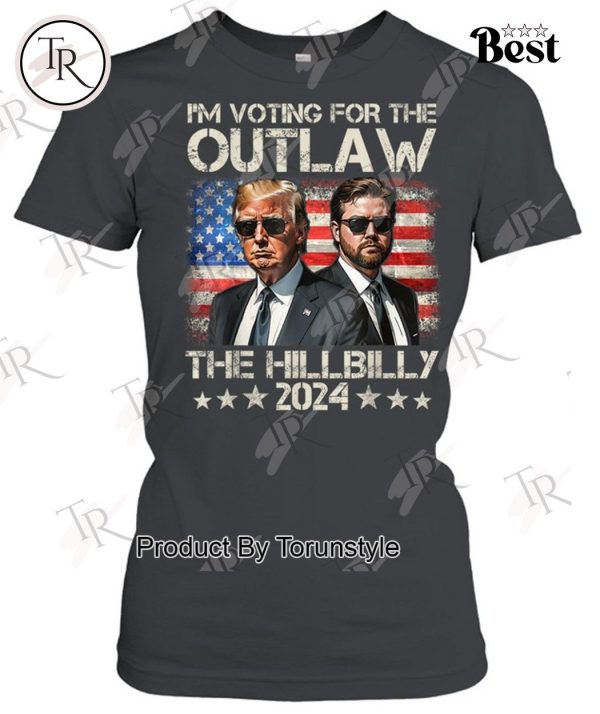 Trump Vintage I’m Voting For The Outlaw And The Hillbilly 2024 T-Shirt