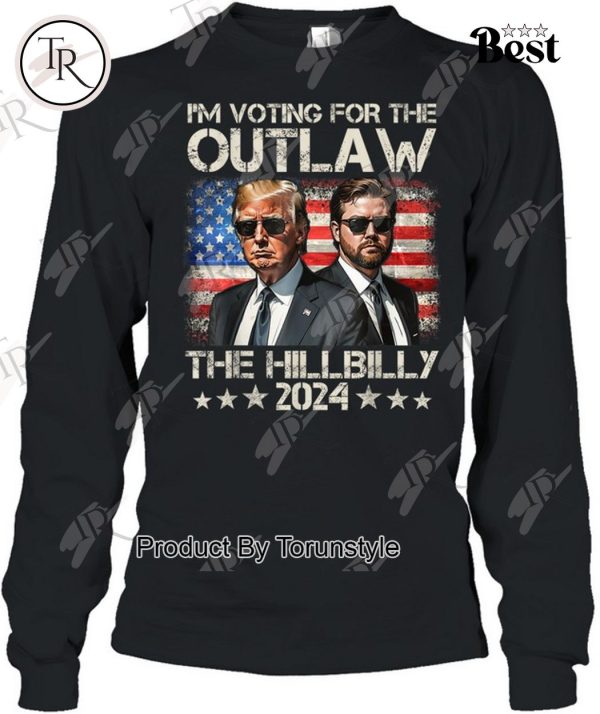 Trump Vintage I’m Voting For The Outlaw And The Hillbilly 2024 T-Shirt