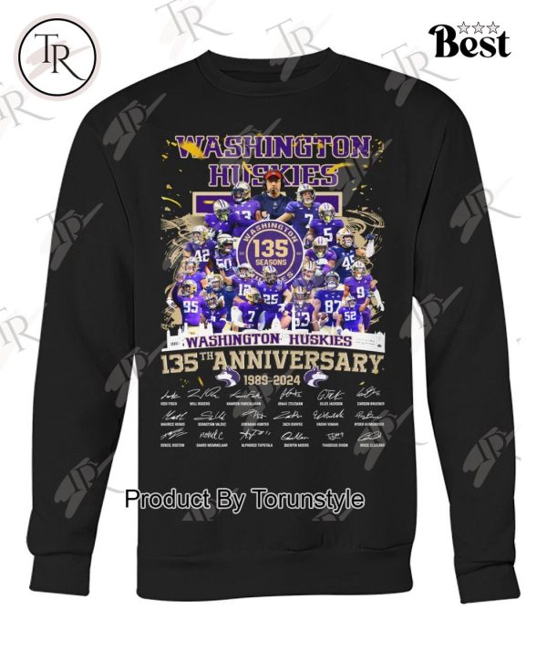 Washington Huskies 135th Anniversary 1989-2024 T-Shirt