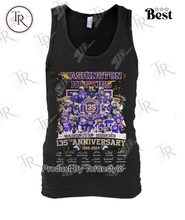 Washington Huskies 135th Anniversary 1989-2024 T-Shirt