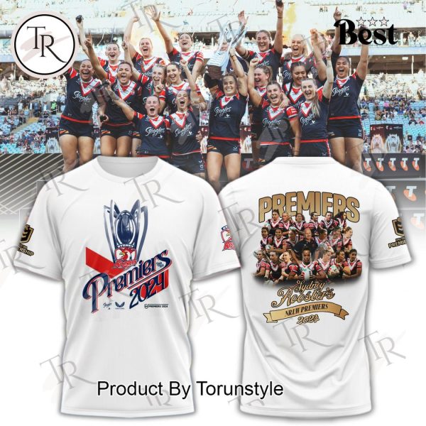 Sydney Roosters 2024 NRLW Premiers T-Shirt