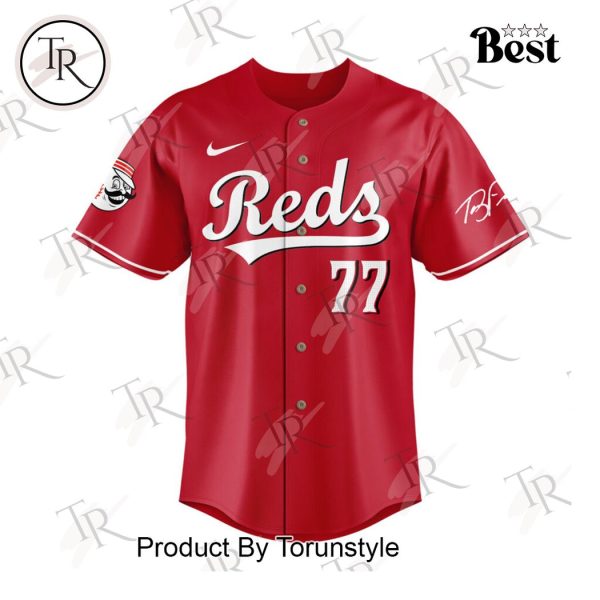 Terry Francona Cincinnati Reds Signature Baseball Jersey – Red