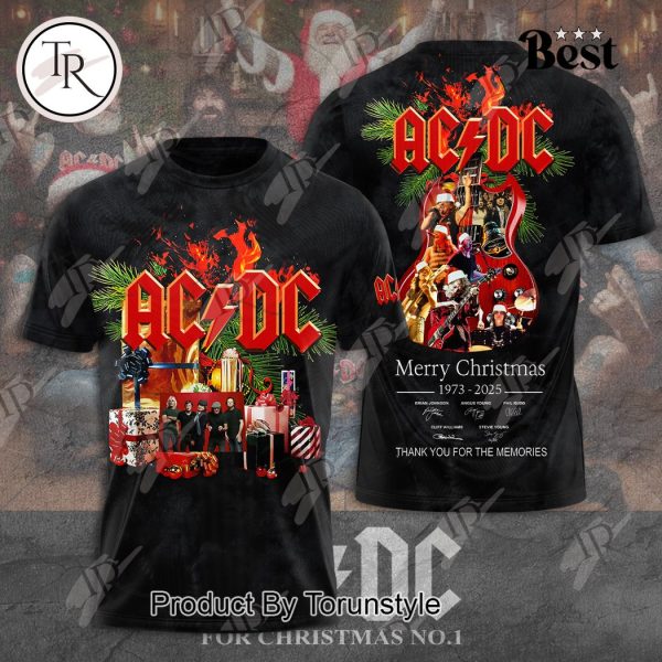 ACDC Merry Christmas 1973-2025 Thank You For The Memories Hoodie