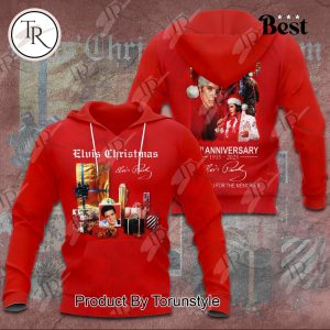 Elvis Presley Merry 90th Anniversary 1935-2025 Thank You For The Memories Hoodie