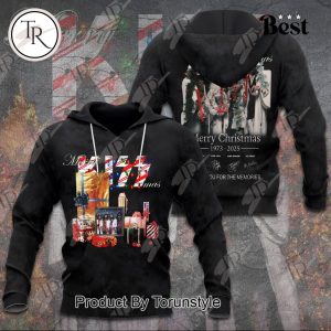 Kiss Merry Christmas 1973-2025 Thank You For The Memories Hoodie