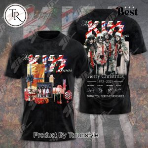 Kiss Merry Christmas 1973-2025 Thank You For The Memories Hoodie