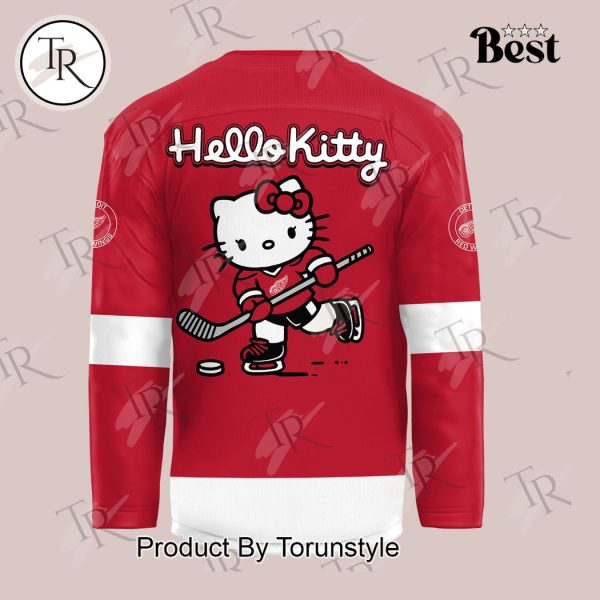 Detroit Red Wings X Hello Kitty 2024 Hockey Jersey – Red