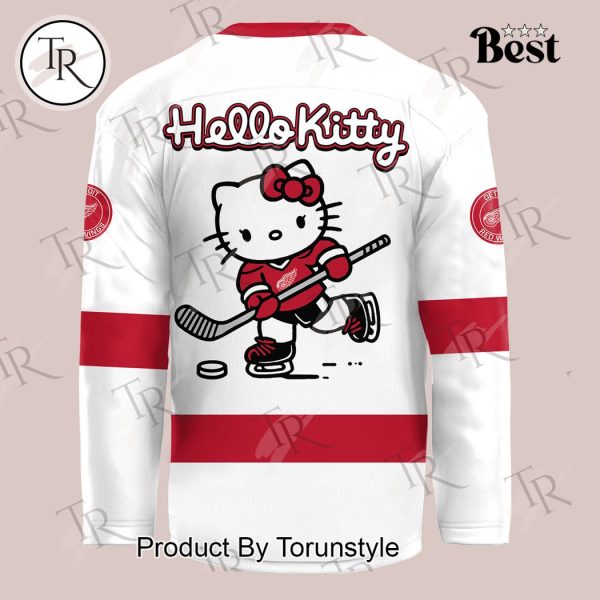 Detroit Red Wings X Hello Kitty 2024 Hockey Jersey – White