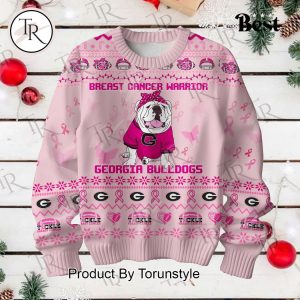 Breast Cancer Warrior Georgia Bulldogs Sweater