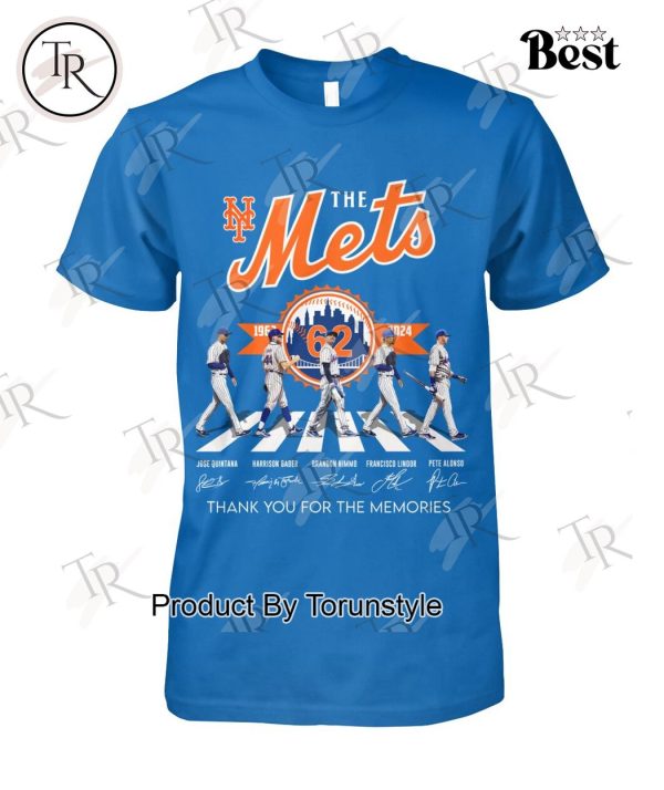 New York Mets 62 Years 1962-2024 Thank You For The Memories T-Shirt