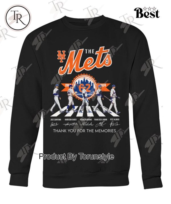 New York Mets 62 Years 1962-2024 Thank You For The Memories T-Shirt