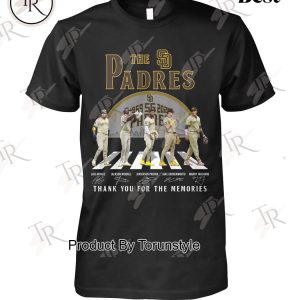 San Diego Padres 55 Years 1969-2024 Thank You For The Memories T-Shirt