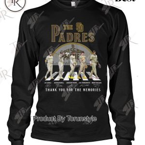 San Diego Padres 55 Years 1969-2024 Thank You For The Memories T-Shirt