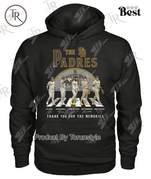 San Diego Padres 55 Years 1969-2024 Thank You For The Memories T-Shirt