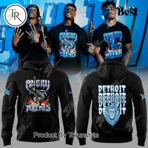 Detroit Lions Angry Runs Hoodie – Black