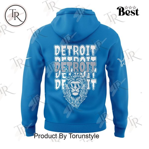 Detroit Lions Angry Runs Hoodie – Blue