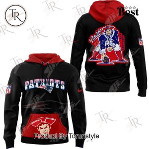 New England Patriots Rewind Club Hoodie – Black