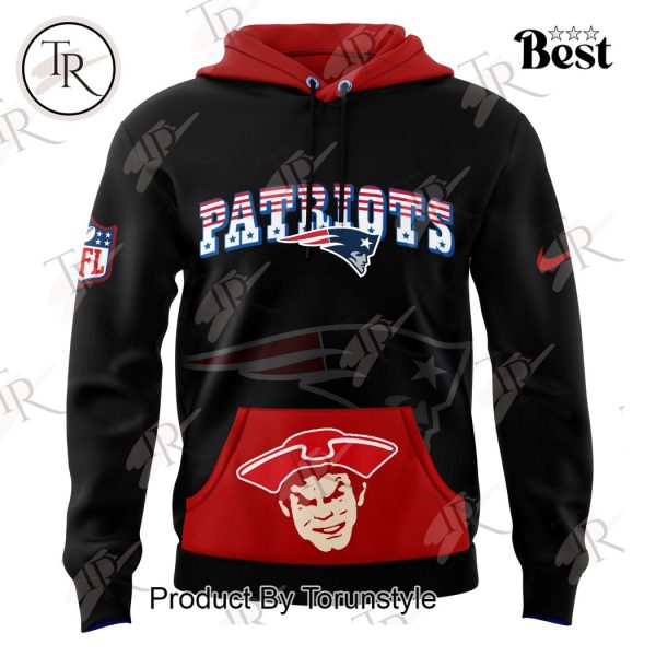 New England Patriots Rewind Club Hoodie – Black