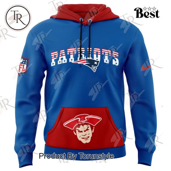 New England Patriots Rewind Club Hoodie – Blue