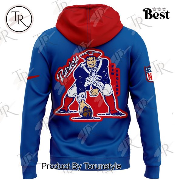 New England Patriots Rewind Club Hoodie – Blue