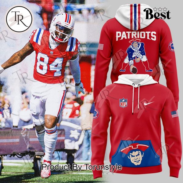 New England Patriots Rewind Club Hoodie – Red