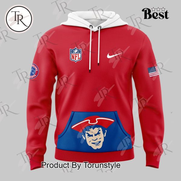 New England Patriots Rewind Club Hoodie – Red