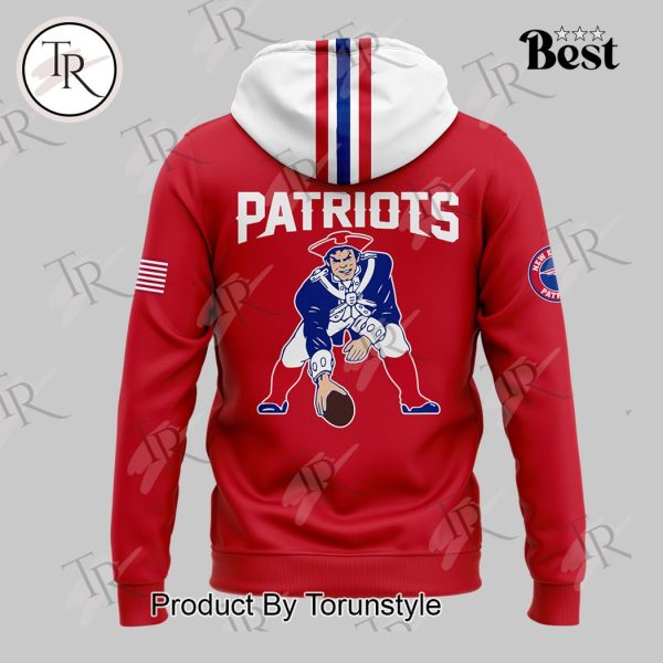 New England Patriots Rewind Club Hoodie – Red