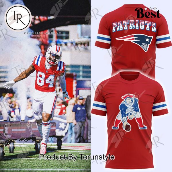 New England Patriots Rewind Club Hoodie – Red