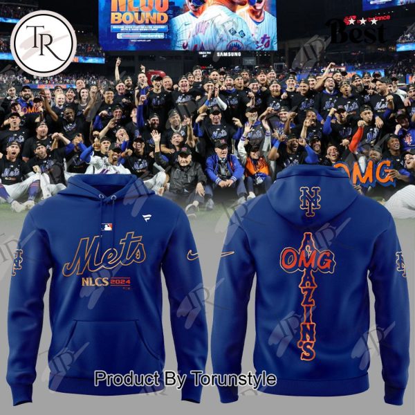 New York Mets NLCS 2024 OMG AMAZIN’S Hoodie – Blue