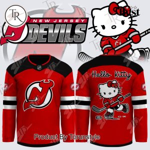 New Jersey Devils X Hello Kitty 2024 Hockey Jersey