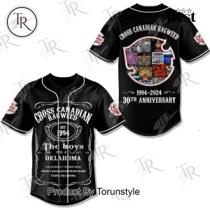 Cross Canadian Ragweed 1994-2024 30th Anniversary Baseball Jersey