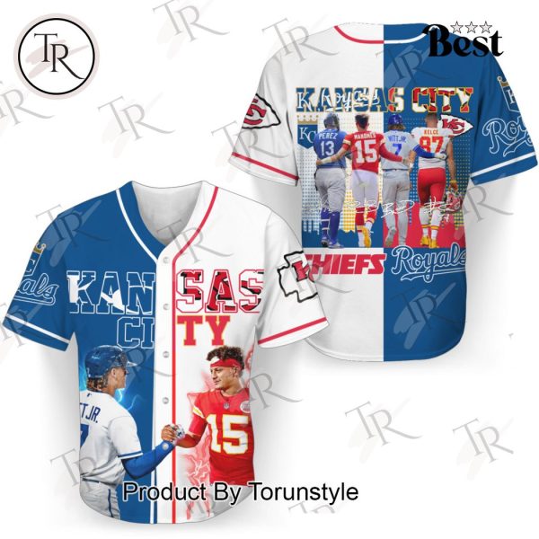 Kansas City Chiefs x Kansas City Royals Baseball Jersey