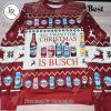 Blanton’s Bourbon Christmas Sweater – Festive Ugly Sweater with Reindeer & Bourbon Bottles, Holiday Knit for Men and Women