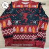 Funny Bulldog Beer Christmas Sweater – Festive Holiday Knit with Christmas Trees & Snowflakes for Men and Women