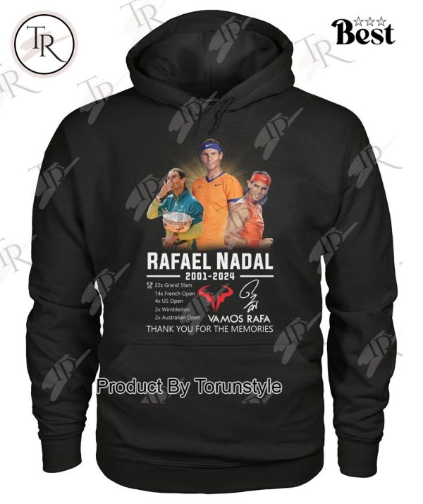 Rafael Nadal 2001-2024 Thank You For The Memories T-Shirt