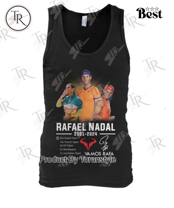 Rafael Nadal 2001-2024 Thank You For The Memories T-Shirt