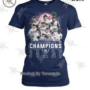 New York Yankees Postseason 2024 AL East Division + ALDS Champions T-Shirt