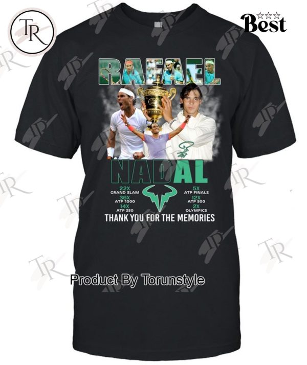 Rafael Nadal Legends Thank You For The Memories T-Shirt