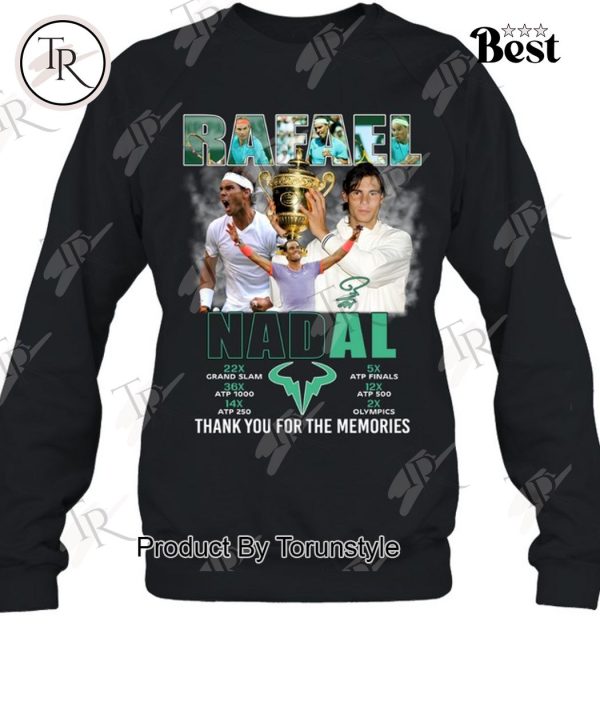 Rafael Nadal Legends Thank You For The Memories T-Shirt