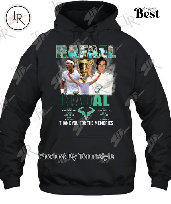 Rafael Nadal Legends Thank You For The Memories T-Shirt