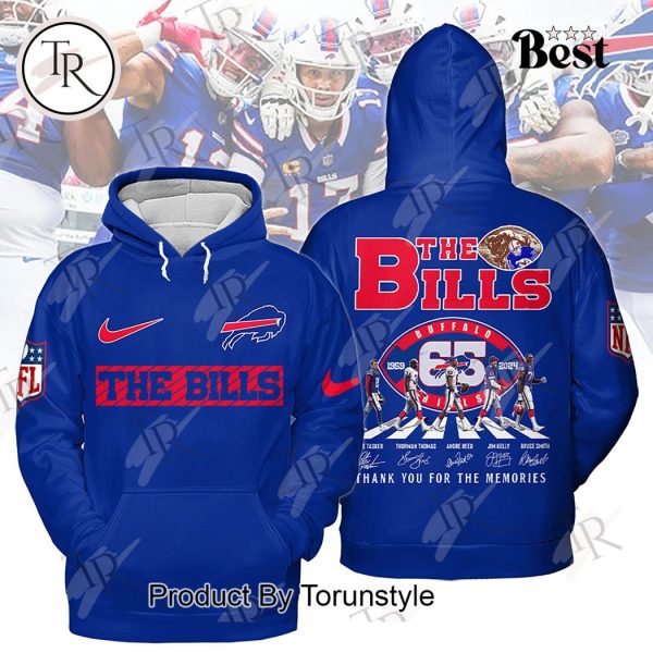 Buffalo Bills 65 Years 1959 – 2024 Thank You For The Memories Hoodie