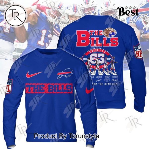 Buffalo Bills 65 Years 1959 – 2024 Thank You For The Memories Hoodie