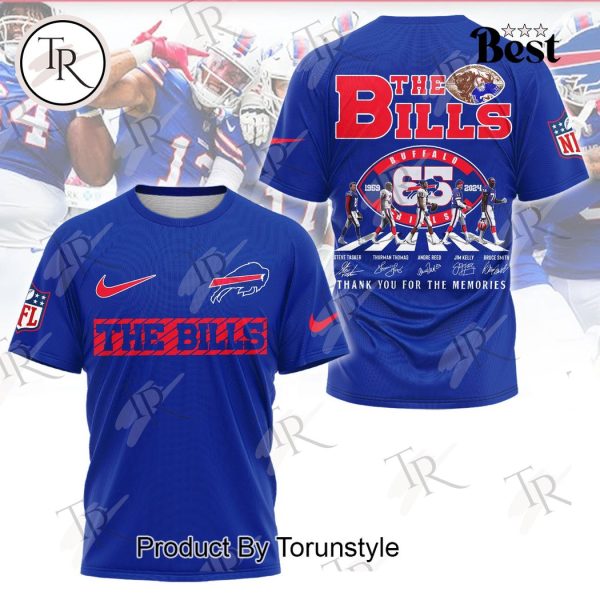 Buffalo Bills 65 Years 1959 – 2024 Thank You For The Memories Hoodie