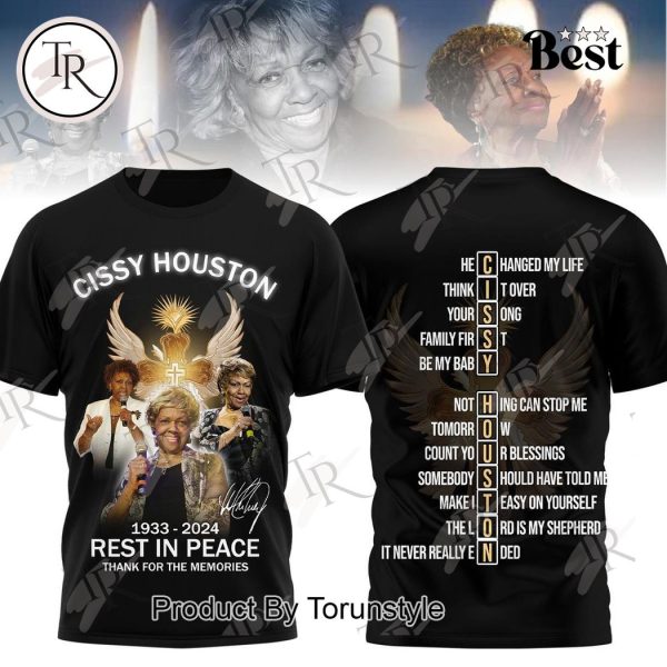 Cissy Houston 1933-2024 Rest In Peace Thank For The Memories T-Shirt